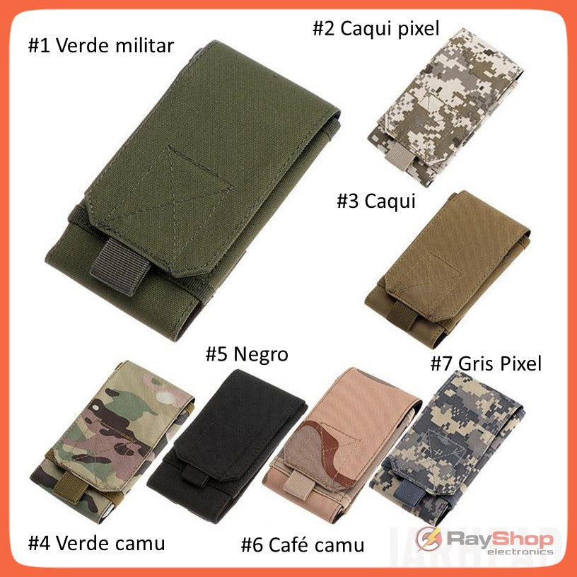 Universal Tactical Molle Funda de Teléfono Móvil Cinturón Smartphone Correa  Pack Utilidad Militar Pequeña Bolsa Mini Bolsa de Cintura para iPhone