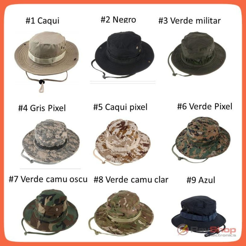 Sombrero Boonie Militar Táctico Ajustable X207 WZYBM