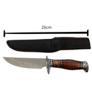Cuchillo de caza, mango tipo madera c/Funda XD051B