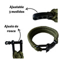 Pulsera Paracord de supervivencia panza de vibora doble BB886
