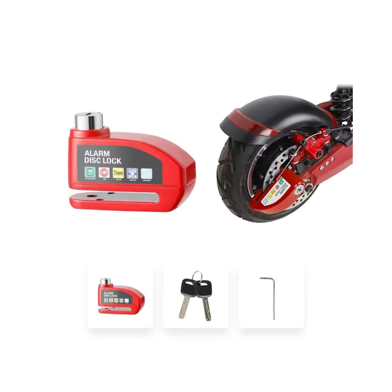 Candado alarma sensor movimiento cable IMPERMEABLE PIN 7mm surtido S1409
