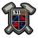 Parche Plástico Velcro Bandera Táctico Gotcha Insignia Qz00