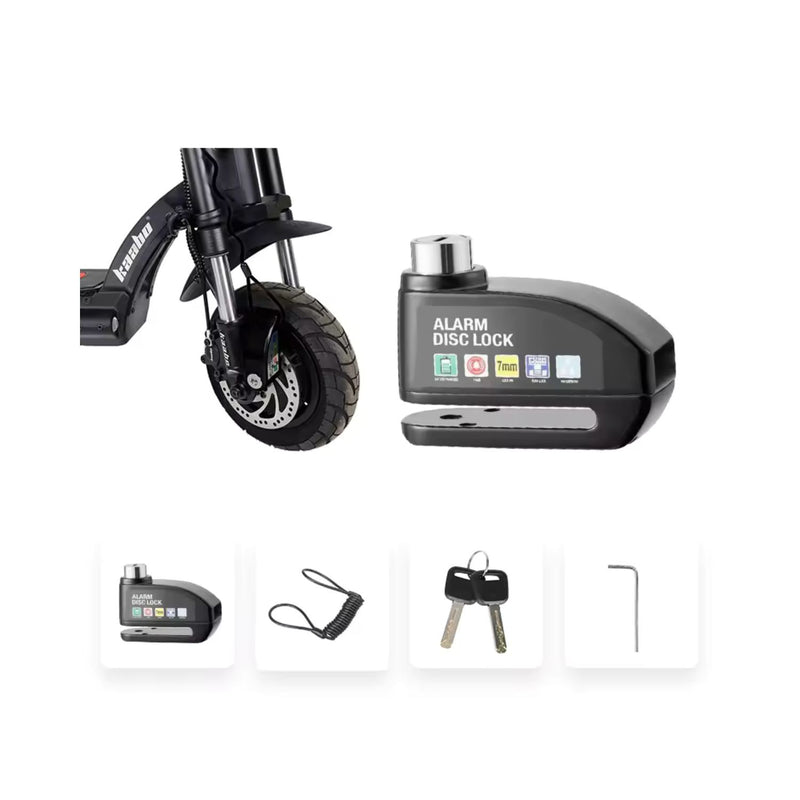 Candado alarma sensor movimiento cable IMPERMEABLE PIN 7mm surtido S1409