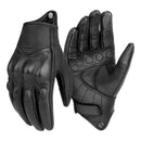 Guante de piel para moto, dedo touch A0102