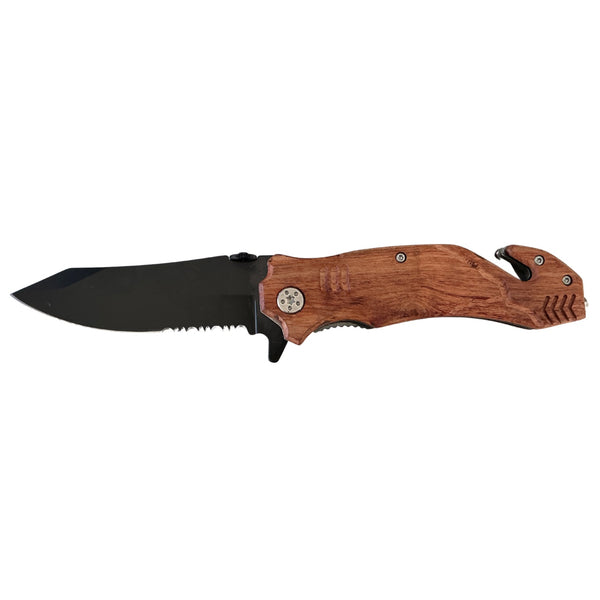 Navaja Táctica De Bolsillo Mago madera A0244