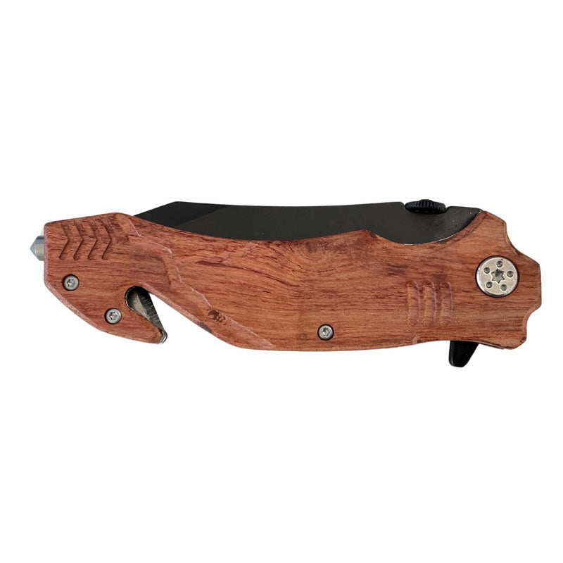 Navaja Táctica De Bolsillo Mago madera A0244