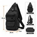 Bolsa Táctica Bandolera Multicompartimentos Correa Ajustable Impermeable AKM035