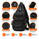 Bolsa Táctica Bandolera Multicompartimentos Correa Ajustable Impermeable AKM035