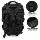 Mochila 17L Impermeable Respaldo + Tirantes Acolchados Sistema Molle 4 Compartimentos AKM055