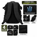 Mochila 10L Forro Impermeable Sistema Molle Correas Ajustables 4 Compartimentos AKM211