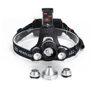 Lámpara Minera LED 8000 LM Triple Luz Recargable USB-C Ajuste 90° AL-006A