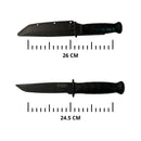 Cuchillo de supervivencia funda de polímero con clip A0235