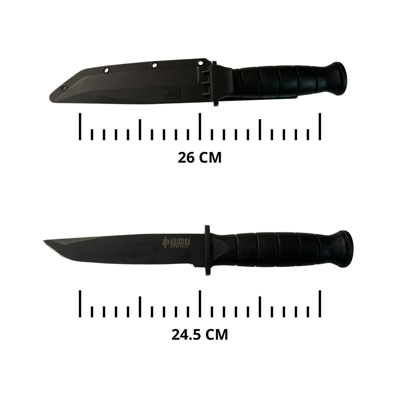 Cuchillo de supervivencia funda de polímero con clip A0235
