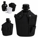 Cantinplora 1 L + Cazo + Ganchos Cinturón + Funda Táctica Militar Agua Senderismo Anfora AKM-074