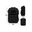 Bolsa Tipo Crossbody Ajustable Velcro Sistema Molle Anillas Laterales BK033