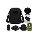 Bolsa Tipo Crossbody Ajustable Velcro Sistema Molle Anillas Laterales BK033