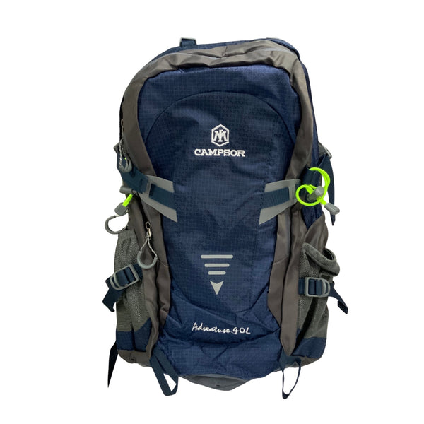 Mochila Alpinismo Silbato*Arnés ergonómico 40 Lts Ventilación*c/ malla + funda 6099