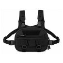 Pechera Chest Bag Ajustable Velcro 2 Compartimentos + Anillas Tipo D BK18