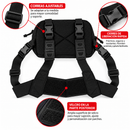 Pechera Chest Bag Ajustable Velcro 2 Compartimentos + Anillas Tipo D BK18