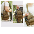 Mochila Táctica Pechera c/USB  tipo Sling /Crossbody porta botellas BK1027