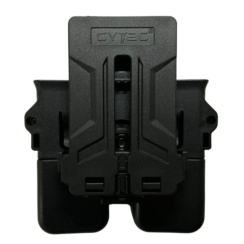 Porta Cargador Doble UNIVERSAL NEGRO CYTAC calibre 380 9 mm .40 .45 MARCA CYTAC CY‑MPUBCG2
