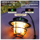 Lámpara LED Portátil Camping Recargable IPX4 4 modos 360° +Gancho CYLY15