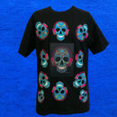 Playera Led Activada Por Sonido luz Intermitente VER VIDEO EN DESCRIPCION +pulsera  80%algodón + 20%spandex SN138