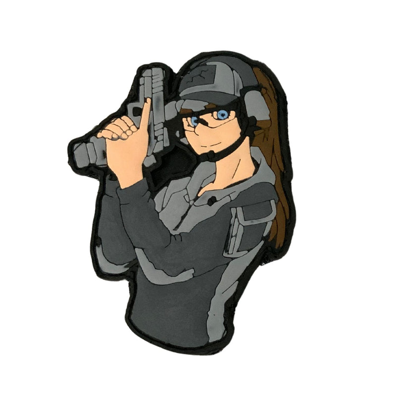 Parche Plástico Velcro Bandera Táctico Gotcha Insignia Qz00