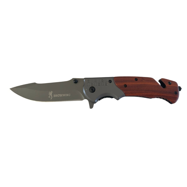 3 en 1 Navaja táctica BROWNING camping, supervivencia DA308