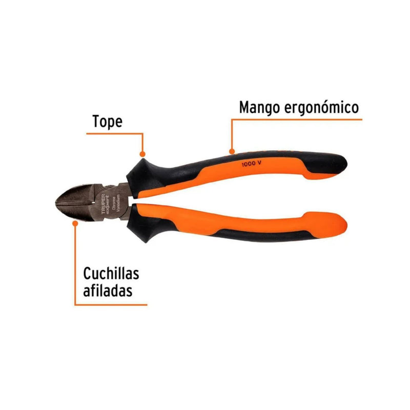 Pinza de Corte al Ras*  Hojas Anguladas – Uso Eléctrico  DIY DH63