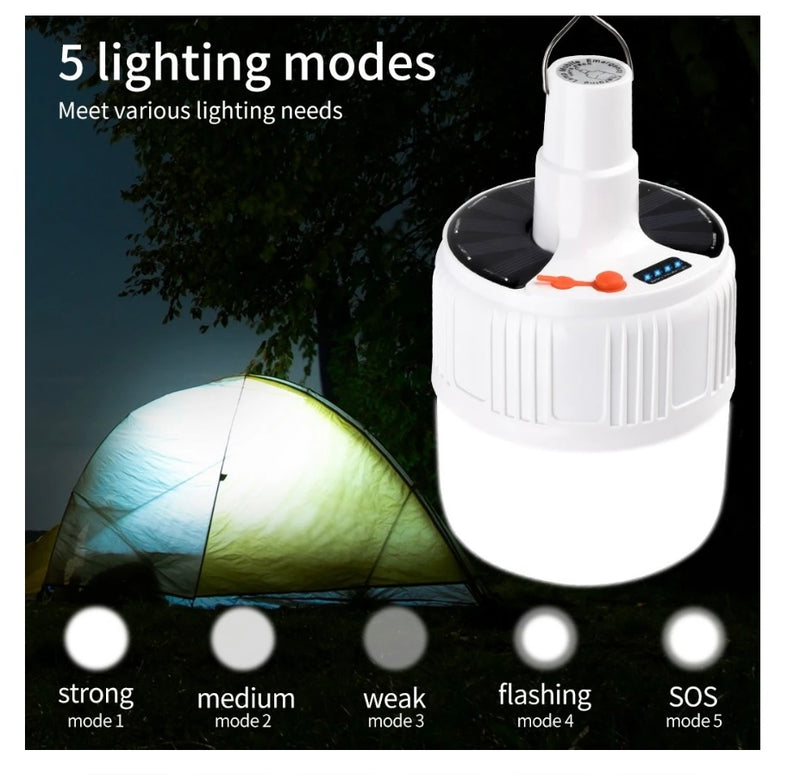 Foco para camping luz led 24 y 42 led 5 pasos  DT