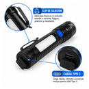 Lámpara LED Mano Frontal Lateral Recargable Clip DT499
