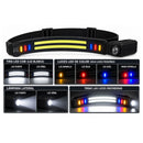 Lampara Cabeza LED COB 9 Modos Sensor 30 cm DT573