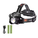 Lámpara Minera IPX6 Led 2500 LM Micro USB  Zoom Blanca Alta/Baja/Estrobo DT55P