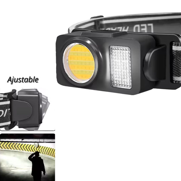 Linterna Frontal 3 Modos Recargable USB C Impermeable DT568