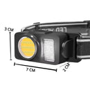 Linterna Frontal 3 Modos Recargable USB C Impermeable DT568