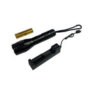 Lampara 5000lms LED T6 c/ Zoom, c/ Correa, efecto patrulla, 5 Pasos T62RZ
