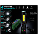 Lámpara LED Recargable USB 4 Modos Luz COB Alta Potencia Camping Emergencias DT756