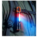 Linterna LED Frontal COB Lateral Con Gancho Mosquetón Luz Patrulla Roja Azul DT787