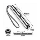 LAMPARA + Láser + LUZ NEGRA TIPO PUPILERA CUERPO METALICO USB DZ-001
