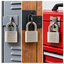 Candado Seguridad Endurecido Anti Corte Impacto 3 Llaves FHS50A
