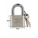 Candado Seguridad Endurecido Anti Corte Impacto 3 Llaves FHS50A