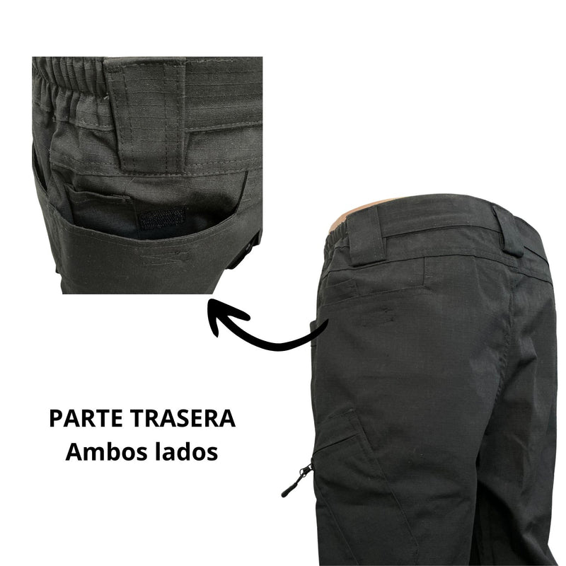 Pantalón táctico ajustable multi compartimientos uso rudo FZ043