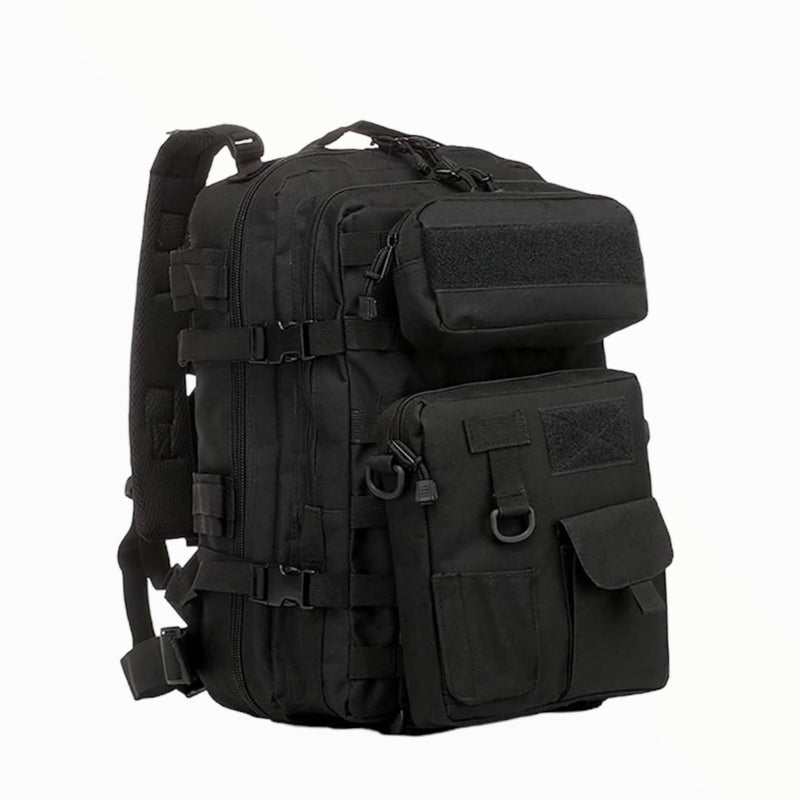 2 en 1: Mochila 40lts y Mariconera 4lts, sistema molle, +compartimento, 2 fondos GJ634