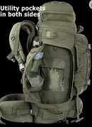 Mochila de marco interno 70Lts camping senderismo sistema molle GJ741