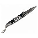 Navaja Plegable Relieves llavero + clip  Acero INOX Mármol EDC Llavero 20cm JF1012 / JF1013