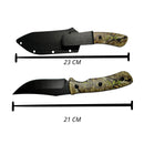 Cuchillo Supervivencia Camping Funda Sujetador Pantalón JF824