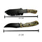 Cuchillo Supervivencia Camping Funda Sujetador Pantalón JF824