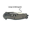 Navaja Manual con Clip y Rompe Vidrios – Mango antiderrapante JF831