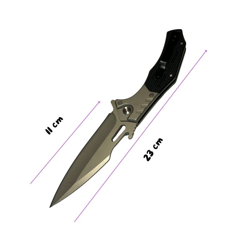 2 en 1 Navaja Destapador Clip mango ergonómico Antideslizable JF833